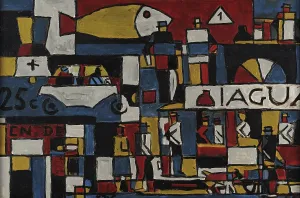 Constructive with Street and Fish, 1946. Creator: Torres-Garcia, Joaquin (1874-1949)
