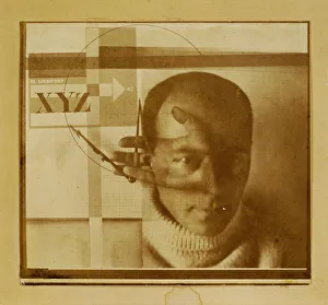 Lissitzky Prints: The Constructor (Selfportrait). Artist: Lissitzky, El (1890-1941)