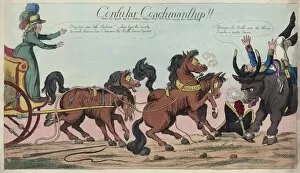 Hand Coloured Etching Collection: Consular Coachmanship!!, 1803