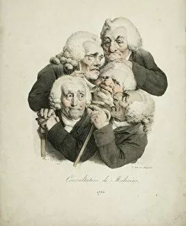 Boilly Gallery: Consultation of Doctors, 1823. Artist: Boilly, Louis-Leopold (1761-1845)