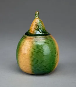 Container in the shape of a pear, Staffordshire, c. 1765 Container in the shape of a pear, Staffordshire, c. 1765