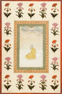 Contemplative Prints: Contemplative Man Seated on a Terrace
