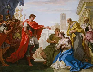 Magnanimity Prints: The Continence of Scipio, c. 1706. Creator: Sebastiano Ricci