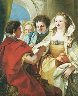 1750s Prints: The Continence of Scipio, c1751. Creator: Giovanni Domenico Tiepolo