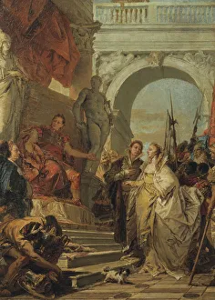 Mercy Prints: The Continence of Scipio, early-mid 18th century. Creator: Giovanni Battista Tiepolo