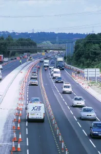 Roadworks Prints: Contraflow system on M27 motorway