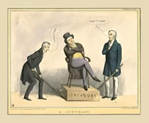 Duke Of Brougham Gallery: A Contrast, c1838. Creator: Unknown