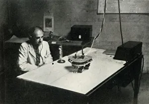 Stewart Oliver Prints: Control desk at an RAF flight training school, 1941. Creator: Charles Brown
