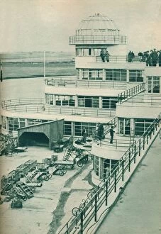 Airport Gallery: Control tower at Le Bourget Airport, Paris, c1936 (c1937)