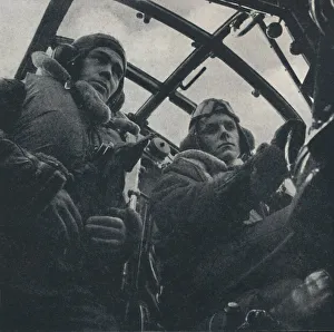 Hm Stationery Prints: At the controls, 1941. Artist: Cecil Beaton
