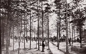Sanitary Commission Prints: Convalescent Camp near Alexandria, 1861-65. Creator: Unknown