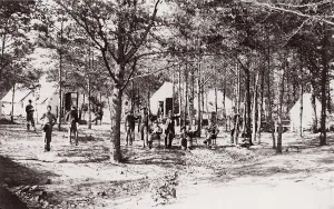Convalescent Camp near Alexandria, 1861-65. Creator: Unknown