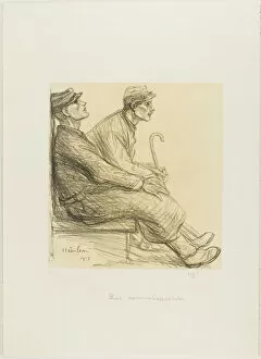 Overcoat Gallery: The Convalescents, plate two from Actualités, 1915, published May 1915