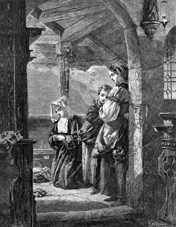 Roman Catholics Prints: The Convent Shrine by Frank Wyburd