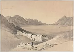 1796 1864 Gallery: The Convent of St. Catherine, Mount Sinai, Looking towards the Plain of the Encampment, 1839