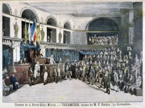 The Convention, scene from Thermidor, at the Theatre de la Porte Saint-Martin, Paris, 1896 Artist: F Meaulle