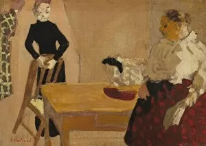 Obese Gallery: The Conversation, 1891. Creator: Edouard Vuillard