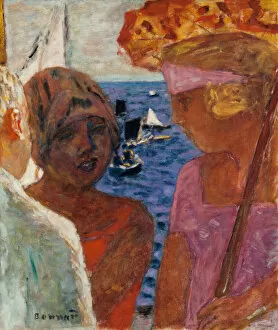 Petit Palais Gallery: Conversation aArcachon, 1926-1930. Creator: Bonnard, Pierre (1867-1947)