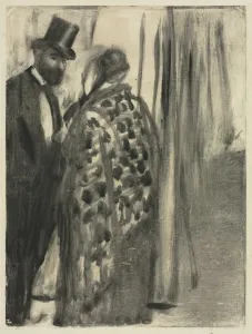 Monotype Prints: Conversation: Ludovic Halevy and Madame Cardinal (The Conversation)…, c
