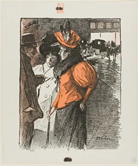 Photorelief Prints: Conversation, n. d. Creator: Theophile Alexandre Steinlen