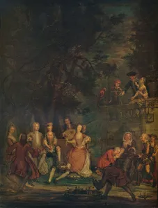 Studio Volume 102 Prints: A Conversation Piece, c1700 (1931). Artist: Marcellus Laroon the Younger