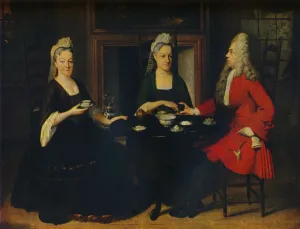 Jan Quinkhard Prints: Conversation Piece, c1735. Artist: Jan Maurits Quinkhard