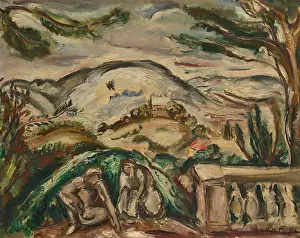 Friesz Prints: Conversation sous la colline, 1924. Creator: Friesz, Achille-Emile-Othon (1879-1949)