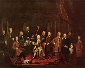 Architect Prints: A Conversation of Virtuosis... at the Kings Arms, 1735, (1947). Creator: Gawen Hamilton