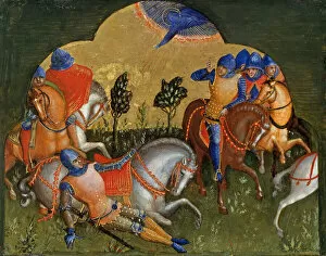 Veneziano Gallery: The Conversion of Paul (Predella Panel), ca 1370. Creator: Veneziano