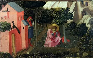 Tempera And Oil On Wood Collection: The Conversion of Saint Augustine, ca 1430-1435. Creator: Angelico, Fra Giovanni