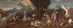 Conversion Of Paul Prints: The Conversion of Saint Paul, 1550-1555. Creator: Licinio, Giulio (1527-1591)