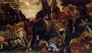 Apostle Prints: Conversion of Saul, 1570. Creator: Paolo Veronese