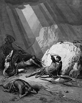 Paul Gustave Prints: Conversion of St Paul on the road to Damascus, 1865-1866. Artist: Gustave Dore