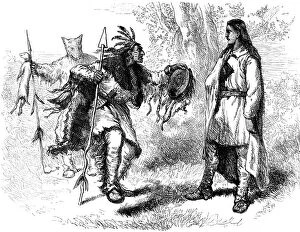 Converted Native Americanan and Powows, c17th century (c1880)