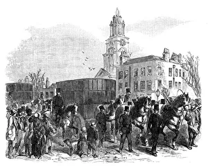 The conveying of Australian gold from the East India docks to the Bank of England, London, c1888
