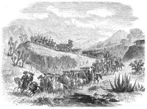 Agave Prints: Conveying silver from the mines to Mexico, 1868. Creator: Unknown