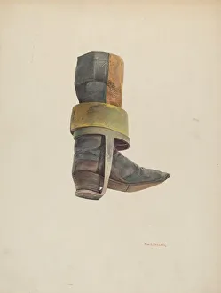 Robert W Prints: Convict Boot, c. 1940. Creator: Robert W. R. Taylor