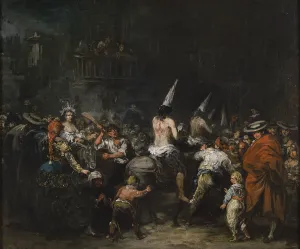 Defamation Prints: Convicted by the inquisition, Second Half of the 19th cen Artist: Lucas Velazquez