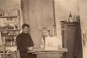 Irkutsk State University Prints: Convicts Learning How to Bind Books, 1906-1911. Creator: Isaiah Aronovich Shinkman