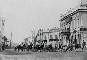 Prorokov R Prints: Convoy of the Irkutsk Voluntary Fire Society, 1894. Creator: R Prorokov