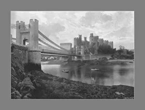 Conwy Gallery: Conway Castle and Bridges, c1900. Artist: Catherall & Pritchard
