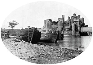 Conwy Gallery: Conway Castle, north Wales, 1908-1909.Artist: Ernest W Jackson