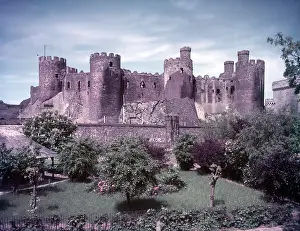 Wales Prints: Conway Castle, Wales, c1955. Creator: Arthur Charles Kirby Ware