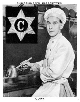 Chef Gallery: Cook, 1937.Artist: WA & AC Churchman