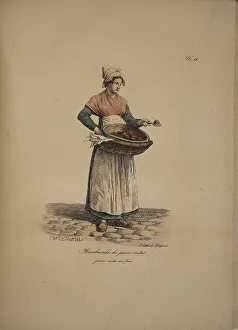 Merchants Prints: Cooked pear seller. From the Series Cris de Paris (The Cries of Paris)