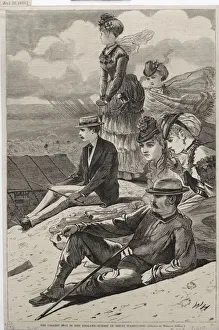 The Coolest Spot in New England - Summit of Mount Washington, 1870. Creator: Winslow Homer