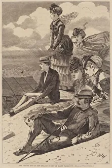 The Coolest Spot in New England - Summit of Mount Washington, published 1870