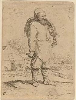 Barrel Maker Gallery: A Cooper, c. 1630 / 1660. Creator: Willem Basse