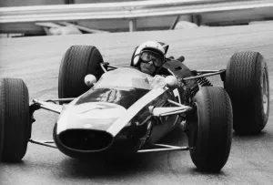 Motor Race Prints: Cooper Coventry Climax T77, Bruce McLaren 1965 Monaco Grand Prix. Creator: Unknown