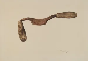 Woodworking Prints: Coopers Chamfer Knife, 1938. Creator: Thomas Dooley